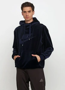 Толстовка Nike Sportswear Hoodie PO Plush синя AH3384-451