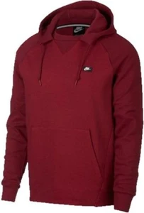 Толстовка Nike Sportswear Optic Fleece Hoodie красная 930377-677
