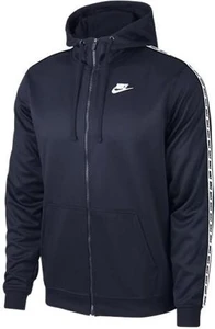 Олимпийка (мастерка) Nike Repeat Apparel Full-Zip Hoodie синяя AR4911-451