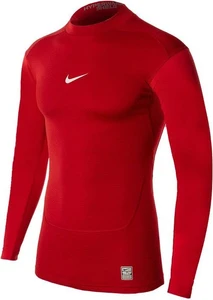 Термобелье футболка д/р Nike HYPERWARM P SHIELD MOCK красная 648664-648