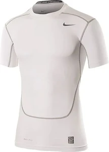 Термобелье футболка Nike CORE COMPRESSION SS TOP белая 449792-100