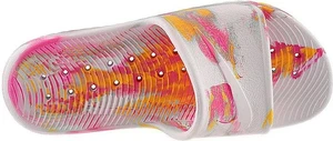 Шлепанцы женские Nike WMNS KAWA SHOWER MARBLE бело-розовые BQ9066-100