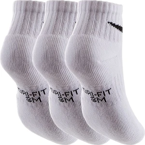 Шкарпетки підліткові Nike PERFORMANCE CUSHIONED QUARTER TRAINING 3 пари білі SX6844-100