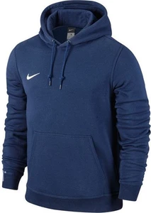 Толстовка подростковая Nike TEAM CLUB HOODY темно-синяя 658500-451