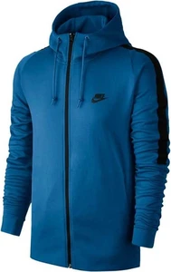 Толстовка Nike SPORTSWEAR JACKET HD PK TRIBUTE синяя 861650-486