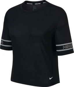 Футболка женская Nike Pro Women's Graphic Short-Sleeve Top черная CJ4031-010