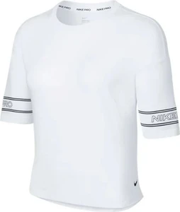 Футболка женская Nike Pro Women's Graphic Short-Sleeve Top белая CJ4031-010