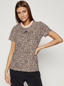 Футболка женская Nike Sportswear Women's Animal Print T-Shirt коричневая CW2500-207
