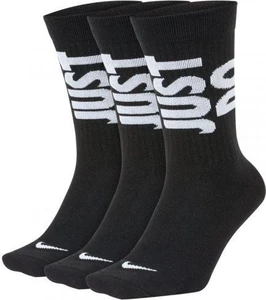 Шкарпетки Nike Sportswear Everyday Essential Crew S Multi чорні (3 пари) CT0539-903