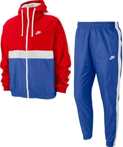 Спортивный костюм Nike M NSW CE TRK SUIT HD WVN красно-синий BV3025-430