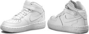 Кроссовки детские Nike Force 1 Mid белые 314196-113