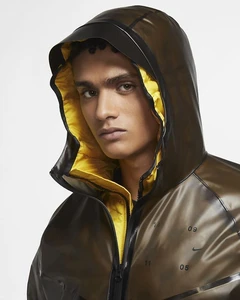 Куртка Nike Sportswear Tech Pack Down-Fill черно-желтая CU3770-010