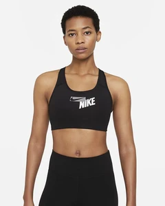 Топ женский Nike SWOOSH LOGO BRA PAD черный CZ4443-010