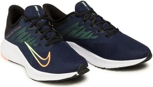 Кроссовки Nike Quest 3 темно-сине-желтые CD0230-404
