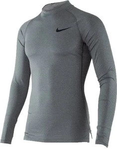 Термобелье футболка д/р Nike TOP LS TIGHT MOCK серая BV5592-085