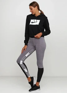 Лосини жіночі Nike SPORT DISTRICT TIGHTS сіро-чорні AQ0068-056