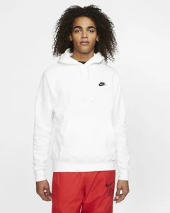 Толстовка Nike NSW CLUB HOODIE PO BB белая BV2654-100