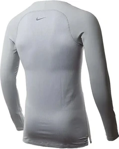Термобелье футболка Nike GFA M NP PLYRS TOP LS COMP PR серая AQ5360-012