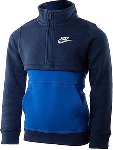 Реглан подростковый Nike CLUB HALF ZIP темно-синий DD8582-410