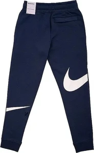 Штаны спортивные подростковые Nike FLC SWOOSH PANT темно-синие DD8721-437