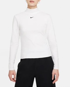 Жіночий лонгслів Nike ESSNTL MOCK LS TOP білий DD5882-100