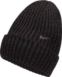 Шапка зимова жіноча Nike BEANIE UTILITY SWOOSH чорна DM8404-010