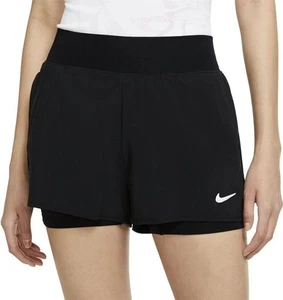 Шорты женские для тенниса Nike NKCT VICTORY FLX SHORT черные DH9557-010