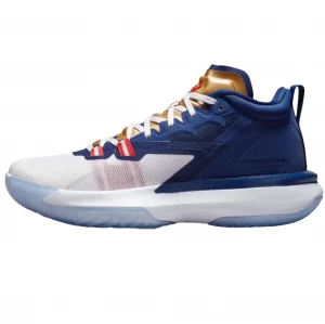 Кроссовки баскетбольные Nike Jordan ZION 1 бело-синие DA3130-401