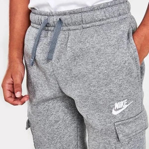 Штаны спортивные подростковые Nike CLUB CARGO PANT серые CQ4298-091