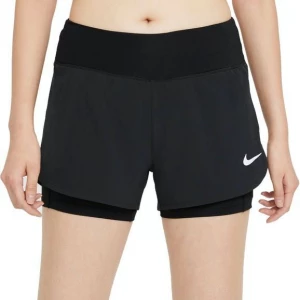Шорты женские для бега Nike ECLIPSE 2IN1 SHORT черные CZ9570-010