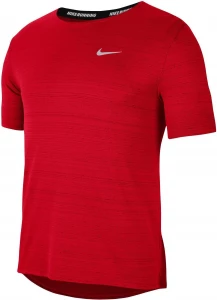 Футболка бігова Nike M NK DF MILER TOP SS червоний CU5992-657