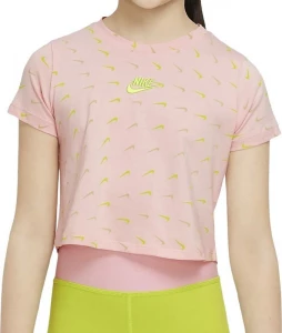 Футболка подростковая Nike Sportswear Older Kids' розовая DO1332-610