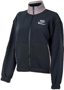 Куртка женская Nike W NSW PLSH JKT HTG черная DD5712-010