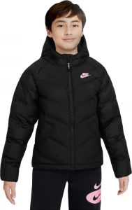 Куртка подростковая Nike K NSW SYNFL HD JKT черная DX1264-011