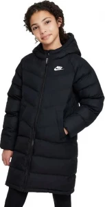 Куртка подростковая Nike K NSW SYNFL HD PRKA черная DX1268-010