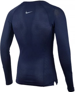 Термобелье футболка Nike GFA M NP HPRCL TOP LS COMP PR темно-синяя 927209-498