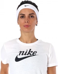 Повязка на голову Nike SWOOSH HEADBAND белая N.NN.07.101.OS