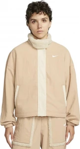Куртка жіноча Nike W NSW ESSNTL WVN SHRPA LND JKT бежева DQ6846-200