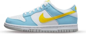 Кроссовки детские Nike DUNK LOW GS бело-голубые DX3382-400