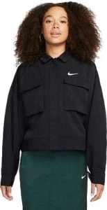 Куртка жіноча Nike ESSNTL WVN JKT FIELD чорна DM6243-010