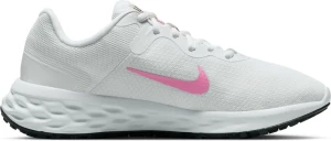 Кроссовки беговые женские Nike W REVOLUTION 6 NN бело-розовые DC3729-103