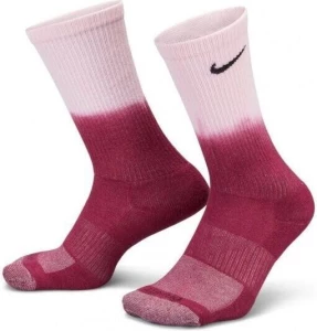 Носки спортивные Nike EVERYDAY PLUS CUSH CREW красно-розовые DH6096-908