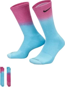 Шкарпетки спортивні Nike EVERYDAY PLUS CUSH CREW рожево-блакитні DH6096-910