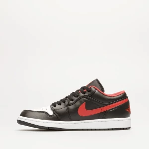 Кроссовки Nike AIR JORDAN 1 LOW черно-бело-красные 553558-063