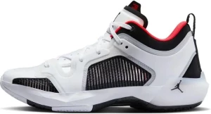 Кросівки баскетбольні Nike JORDAN AIR XXXVII LOW біло-чорно-червоні DQ4122-100