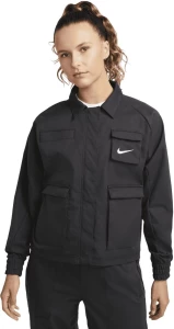 Куртка жіноча Nike W NSW SWSH JKT WVN чорна FD1130-010