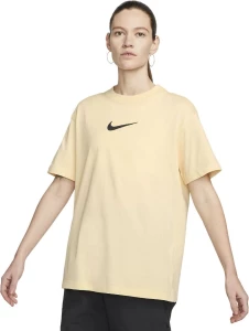 Футболка женская Nike W NSW TEE BF MS светло-желтая FD1129-294