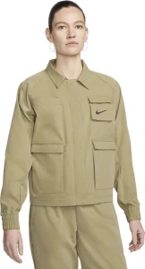 Куртка жіноча Nike W NSW SWSH JKT WVN оливкова FD1130-276