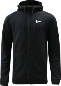 Толстовка Nike M NK DRY HOODIE FZ FLEECE черная CJ4317-010
