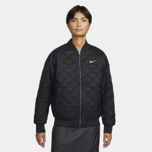 Куртка двухсторонняя женская Nike W NSW VRSTY BMBR JKT черная DV7876-010